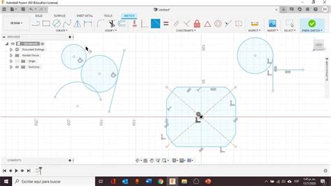 Recortar boceto y restricciones geométricas en fusión 360 YouTube