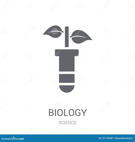 Biology Icon Trendy Biology Logo Concept On White Background Fr Stock