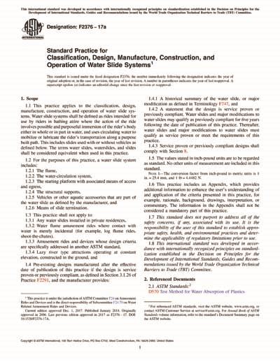 Astm F A Standard Practice For Classification Design