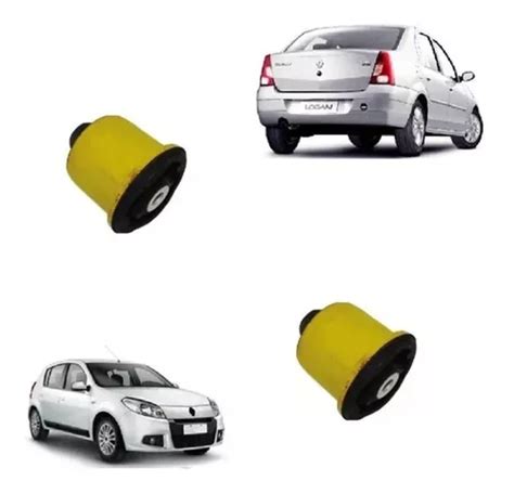 Par Bucha Eixo Traseiro Renault Logan Sandero Livina Megane