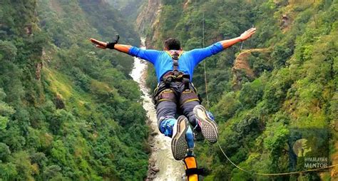 Bungy Jump In Nepal Bungee Jumping In Bhote Koshi River