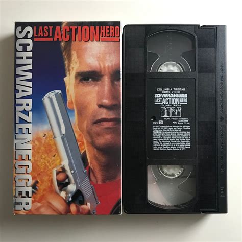 Vintage Last Action Hero VHS Tape 90s Arnold Schwarzenegger Etsy