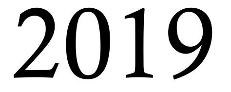 2019 year PNG transparent image download, size: 3000x1200px