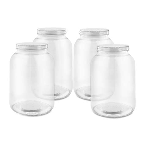 1 Gallon Glass Jar 4 Pack Htg Supply Online Store