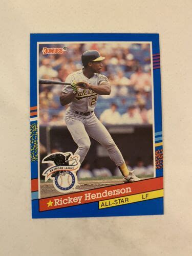 Donruss Rickey Henderson Error No Dot After Inc Ebay