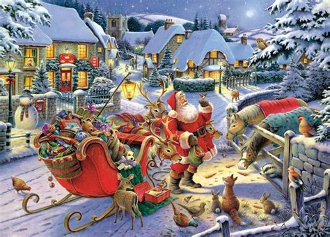 Ravensburger Limited Edition Santa’s Christmas Supper 1000 Piece Puzzle The Puzzle Collections