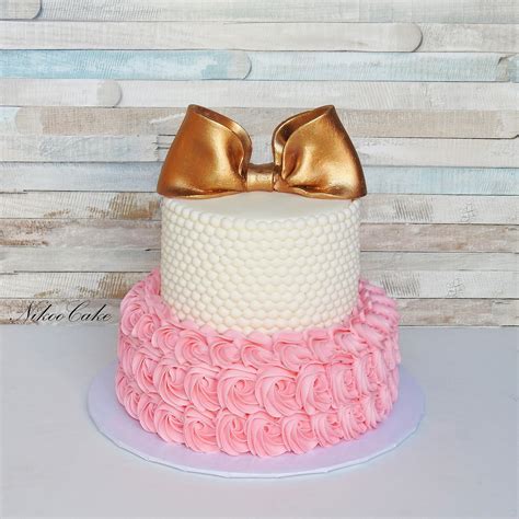 Pink And Gold Birthday Cake Gold Birthday Cake Pink Gold Birthday Cake