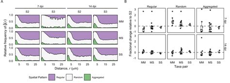 Interspecific Spatial Patterns A Frequency Plots Of Spatial Patterns Download Scientific