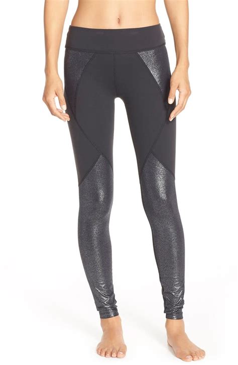 Beyond Yoga Shimmer Panels Leggings Nordstrom