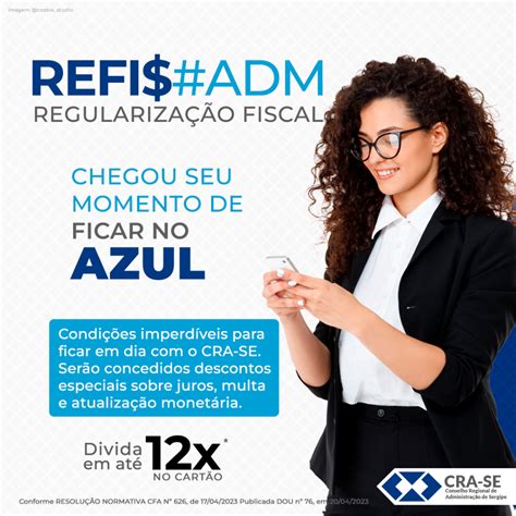 CRA SE oferece Refis de dívidas para registrados até 90 de