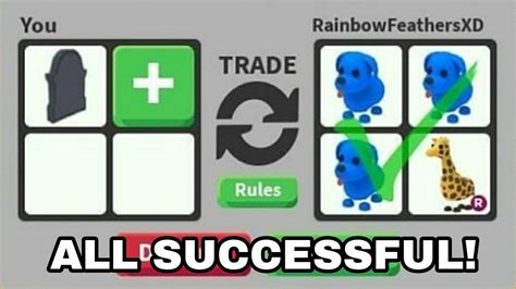 TRADING PROOFS ALL SUCCESSFUL Roblox Adopt Me YouTube