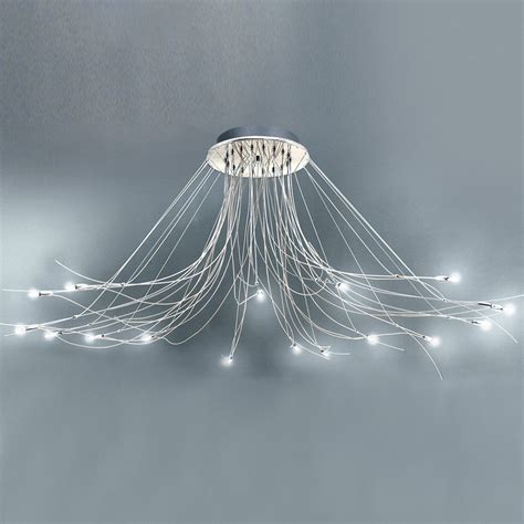 LUZ DESING Lampara Colgante Techo Araña Flexi 18 Luces Led Moderna