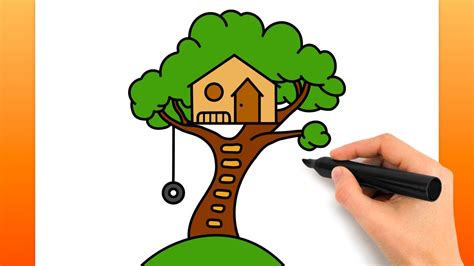 Comment Dessiner Une Cabane Dans Les Arbres Tutoriel De Dessin Facile