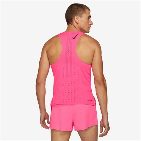 Nike Aeroswift Singlet Hyper Pinkblack Mens Clothing