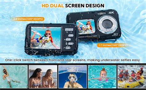 Unterwasserkamera Hicshon K Wasserdichte Digitalkamera Mp Autofocus