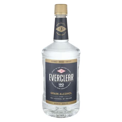 Everclear 190 Grain Alcohol 750ml 190 Proof Delivered In As Fast As