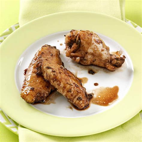 Balsamic Glazed Chicken Wings Recipe Taste Of Home