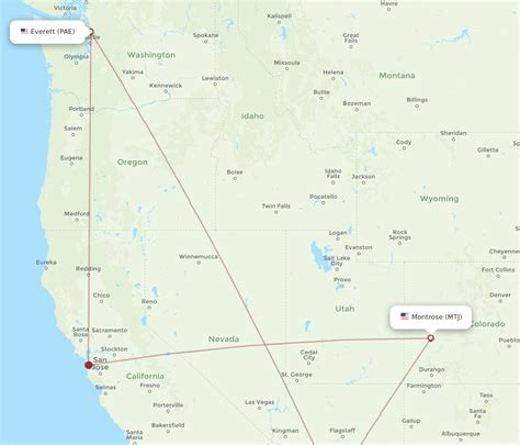 All Flight Routes From Everett To Montrose Pae To Mtj Flight Routes