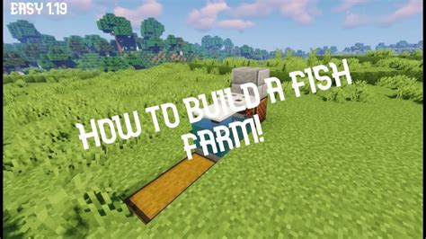 How To Build A Fish Farm MINECRAFT JAVA 1 19 YouTube