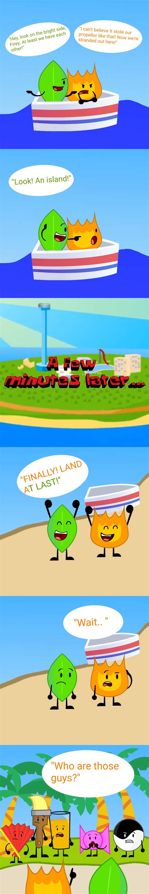 happened  firey  leafy  bfb  rbattlefordreamisland