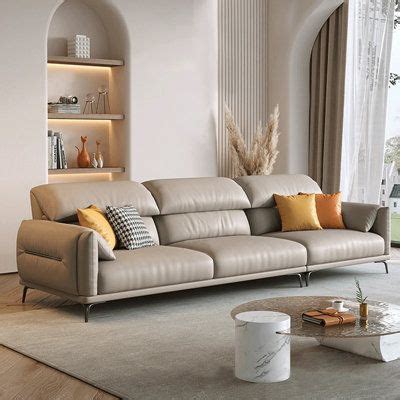 Voldemordo 110 24 Square Arm Modular Sofa Faux Leather Genuine