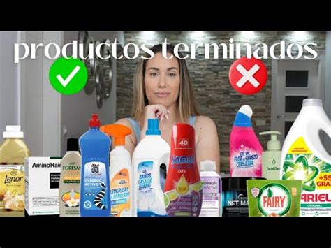 PRODUCTOS TERMINADOSLIMPIEZA DEL HOGAR COSMÉTICA Y CUIDADO DEL