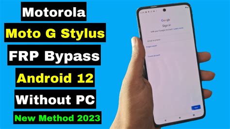 Motorola Moto G Stylus 5G FRP Unlock Bypass Google Account Lock Android