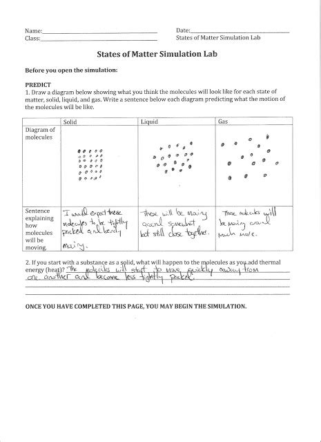 Bill Nye Phases Of Matter Video Worksheet