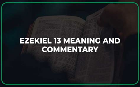 Ezekiel 13 Meaning and Commentary - Scripture Savvy