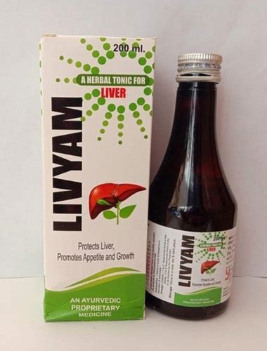 Medicine Grade Pharmaceutical Livyam Ayurvedic Liver Herbal Tonic