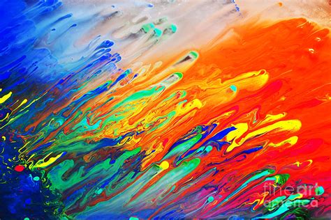 Colorful abstract acrylic painting Photograph by Michal Bednarek - Pixels