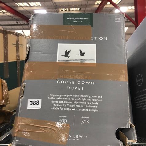 John Pye Auctions John Lewis Hungarian Goose Down Duvet Super King