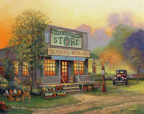 Old Country Store Painting by John Zaccheo - Fine Art America