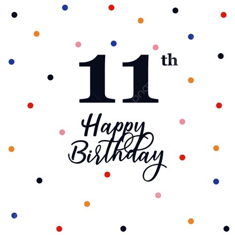 Happy 11th Birthday Anniversary Background Poster Template Download On