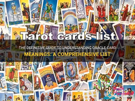 The Definitive Guide To Understanding Oracle Card Meanings A