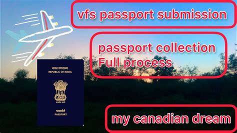 VFS Canadian Visa Stamp Process Vfs Passport Submission To Passport