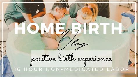 Natural Home Birth Vlog Positive Birth Experience Water Birth Surprise Gender Youtube