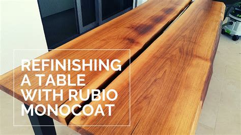 Refinishing A Wooden Table With Rubio Monocoat Youtube