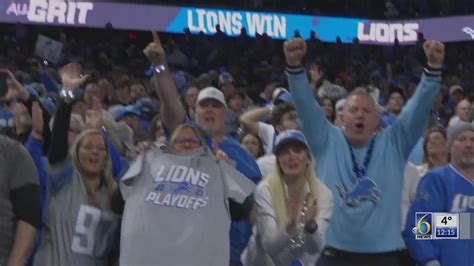 Lions win first playoff game last night