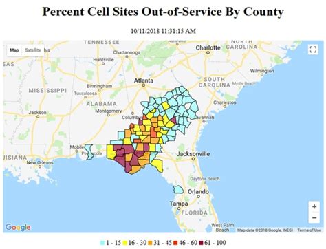 Florida Panhandle Suffering From Widespread Cell Tower Internet