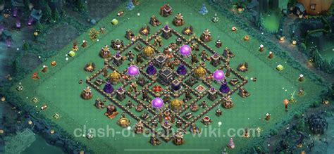 Farming Base Th9 With Link Anti Everything Hybrid Clash Of Clans