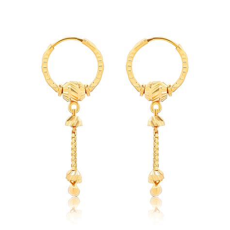 22k Gold Hoop Earrings 325g Queen Of Hearts Jewelry