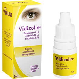 Vidizolin Solución oftálmica INFOMERC Vademécum Farmacéutico Bolivia