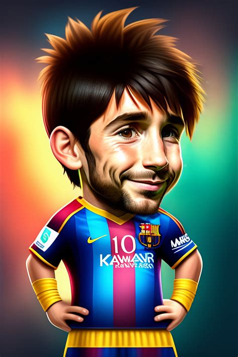 Lexica Lionel Messi Mascot Cartoon Character Football