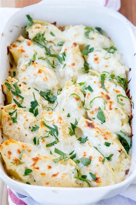 Baked Alfredo Stuffed Shells at Gary Crawford blog