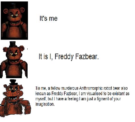 Increasingly Verbose Freddy Fazbear meme. by ZaymbusSutherland on ...