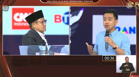 Cak Imin Bingung Dengan Pertanyaan Gibran Soal Sgie Saat Debat Cawapres