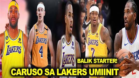 Alex Caruso Sa Lakers Uminit Dahil Kay Lebron Vando Balik Starter