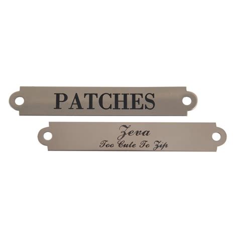 Notched Halter Name Plate Nickel Schneiders