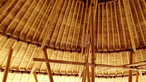 Bamboo roof texture stock image. Image of construction - 21021439